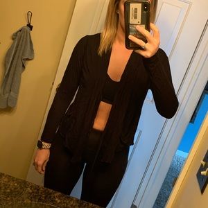 Black cardigan